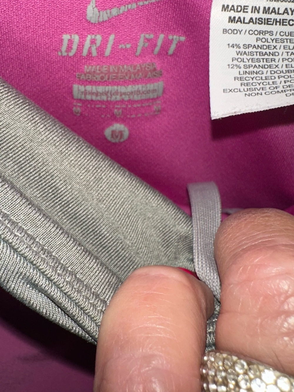 Nike Women’s Pink Athletic Running Shorts - Picture 3 of 3